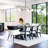 Modern Iron Chandelier, 35.4 x 35.4 x 27.2 inches | Elegant White & Black Design, IP20, 6 x E27 Max 40W | Perfect for Scandinavian & Glam Decor | Sturdy Iron Body & Glass Cap, Ideal for Living Room & Dining Spaces