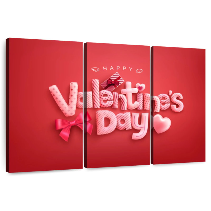 Joyeuse Saint-Valentin Tergel, H 42 po x l 65 po