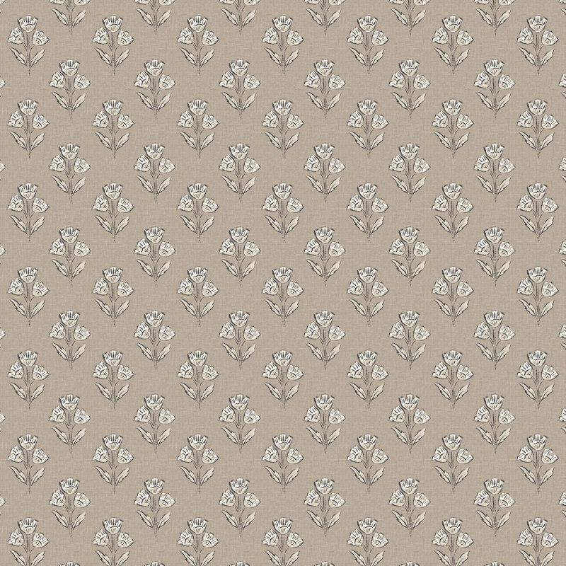 Chaise de salle à manger Stoffer Home x Fabric & Company Gail, Francie brun clair