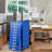 File Cabinet With Mini Size Metal File Organizer Document Organizer, 10 Tier With 10 Drawer For Home Office, Office Desk File Blue