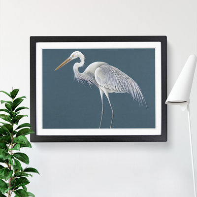 XH1022-1621X Boundless Heron Bird 1 Piece Single Picture Frame Painting
