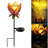 Solar Powered Integrated Led Metal Pathway Light