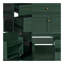 Armoire de meuble-lavabo moderne 36 po sans lavabo, structure en bois massif vert avec 2 tiroirs, tiroir coulissant et porte d'armoire, rangement autoportant pour les essentiels de salle de bain-192603106