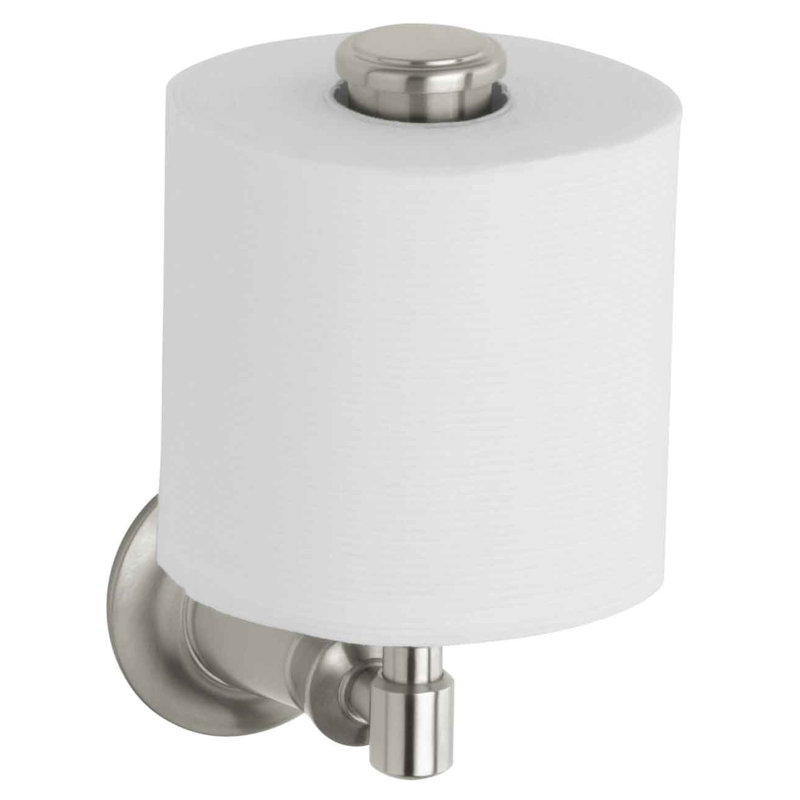 Porte-papier hygiénique vertical Archer, Nickel brossé éclatant
