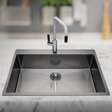 Italian Pull Out Single Handle Kitchen Faucet With Accessories