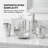 Durkee Collection Luxury Bathroom Accessories with Modern Home or Christmas present decor Elegance
