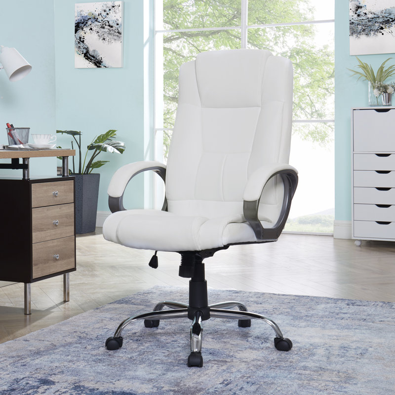 Fauteuil de bureau Jakyrah, Blanc