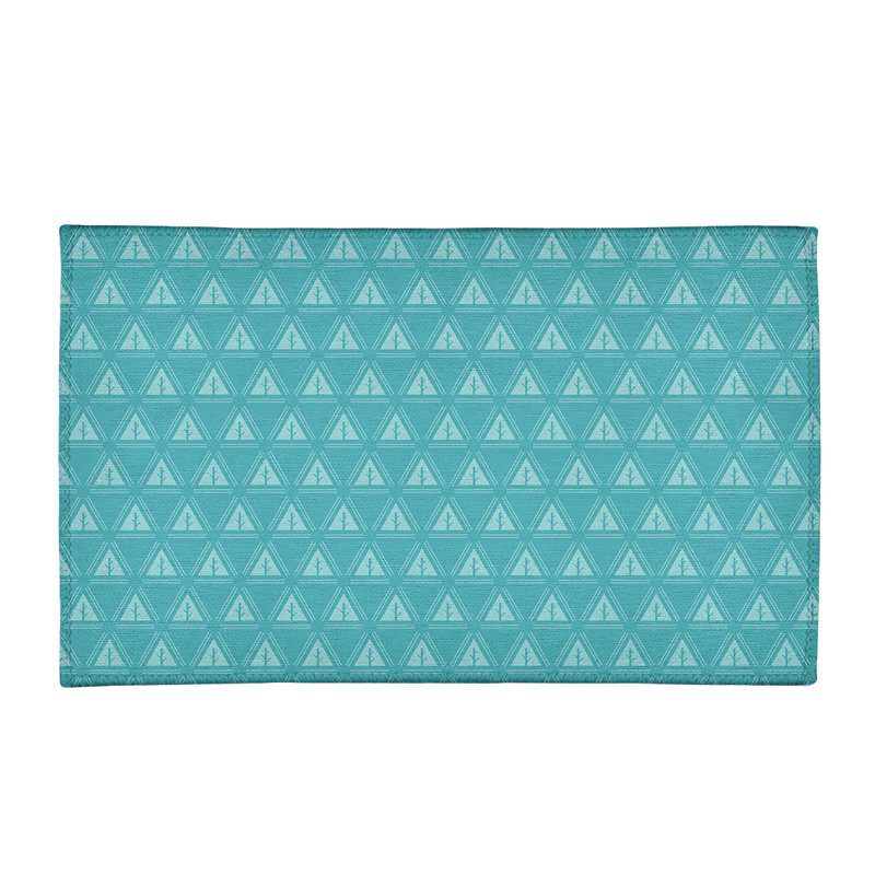 Tapis d’arbre minimaliste monochrome, Rectangle 3 pi x 5 pi