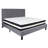 Aluino Panel Tufted Upholstered Platform Bed and Pocket Spring Mattress-1875416633-1875416638