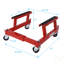 Chariot de berceau pour moteur de VTT 1500 lb, rouge-127679709