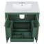 Meuble-lavabo de style rétro avec lavabo, deux portes avec tablette-1837174921