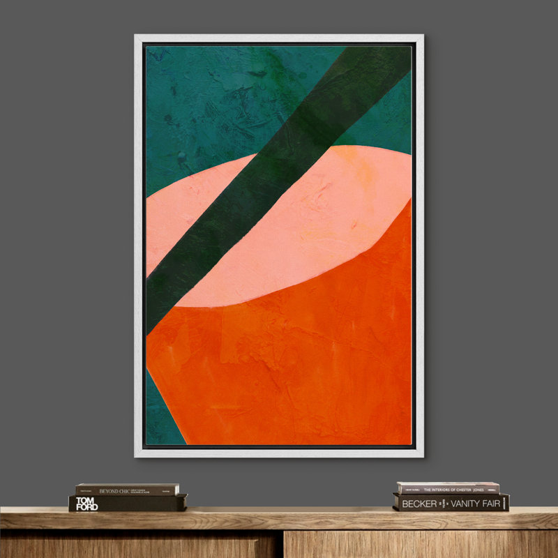 Signe, reproduction d'art sur toile encadrée, vue aérienne d'une tasse à café rouge, boissons, illustrations américaines, art moderne, chic, gros plan, coloré, pour salon, chambre à coucher, bureau
