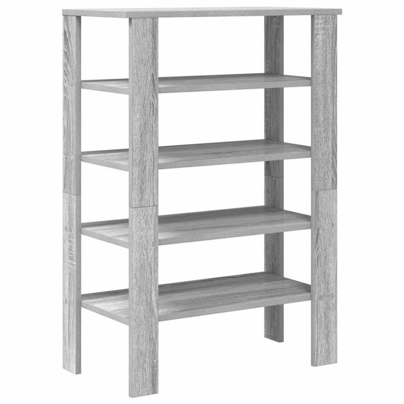 8 Pair Shoe Rack, Grey Sonoma