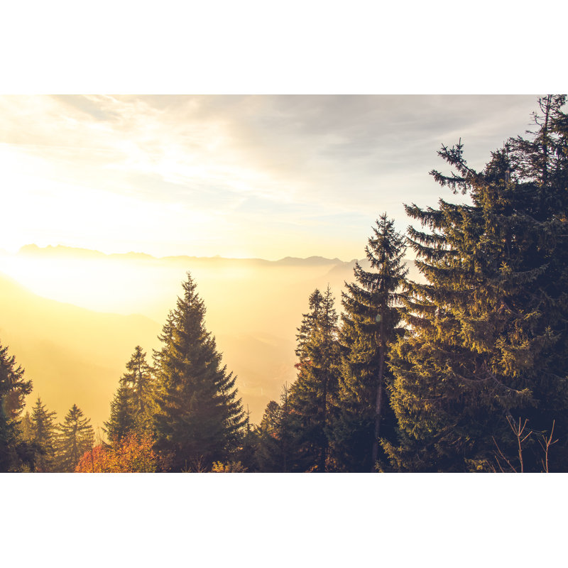 Deatsville Sunset In The European Alps - Wrapped Canvas Print, 30cm H x 46cm W x 3.8cm D