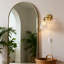 Applique murale de salle de bain en laiton brossé 1 lumière