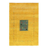 Canvello Hand Knotted Gabbeh Gold Area Rugs - 6' X 9'