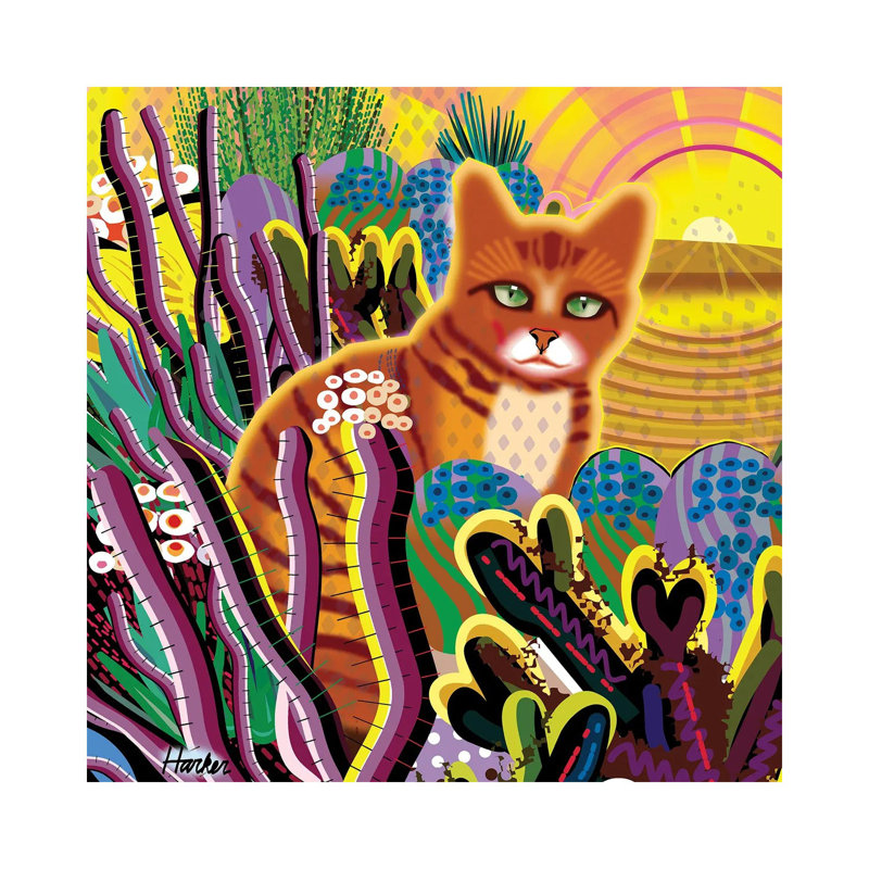 Coco Vega As A Cat by Charles Harker - Wrapped Canvas Print, 30.48 cm H x 30.48 cm W