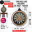 THE GEARS CLOCK Wall Clock with Real Moving Gears FI-LI_ 28 in Oval HELSINKI