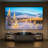 86" Modern Electric TV Stand With UST Projector Cabinet & LED Lights-389780519
