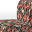 Fauteuil de chambre vintage rouge et beige Ikat Legacy