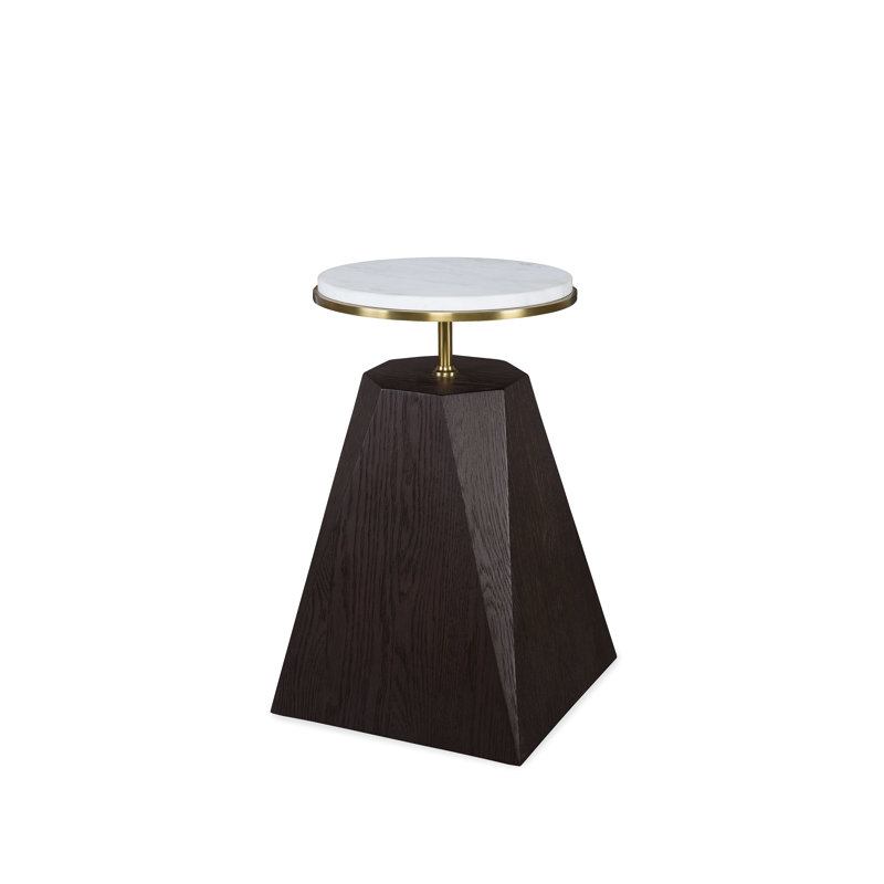 Cadence Stone End Table, Mocha