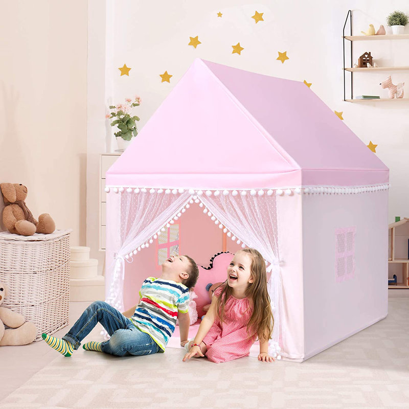 Mccormick Freeport Park 120cm W x 105cm D Indoor Cotton Playhouse, Pink