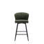 Tabouret de bar rembourré avec repose-pieds-105845135