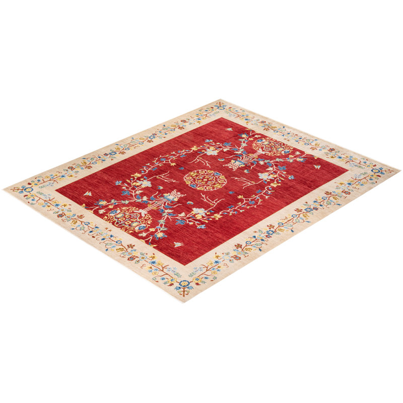 Shomari One-of-a-Kind 9' 1" X 11' 8" Hand Knotted Area Rug