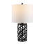 Lampe standard noire 22 po Odette