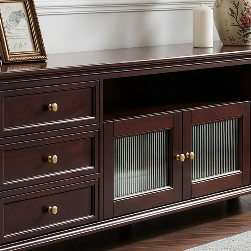 Retro Solid Wood TV Cabinet