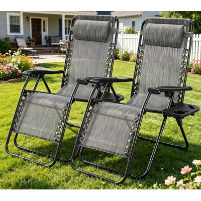 Chaises de camping d'extérieur pliables et inclinables Zero Gravity