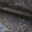 Papier peint texturé damassé victorienne gris or métallique