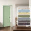 Porte intérieure standard en bois creux à 2 panneaux apprêtés de style Shaker sans trou-118098388