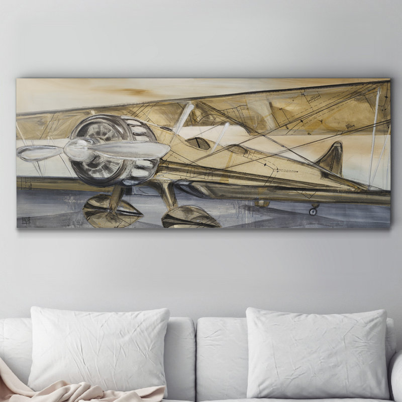 " Biplane ", 48" H x 24" W x 1" D