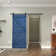 Paneled Wood and Metal K Series DIY Knotty Barn Door with Installation Hardware Kit