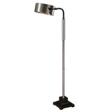Grier 57'' Lightly Antique Brushed Aluminum Task Floor Lamp