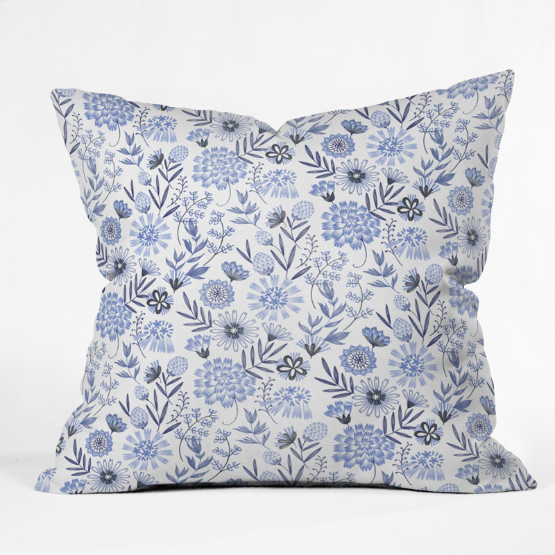 Coussin décoratif intérieur/extérieur floral pimlada phuapradit, 18 po x 18 po