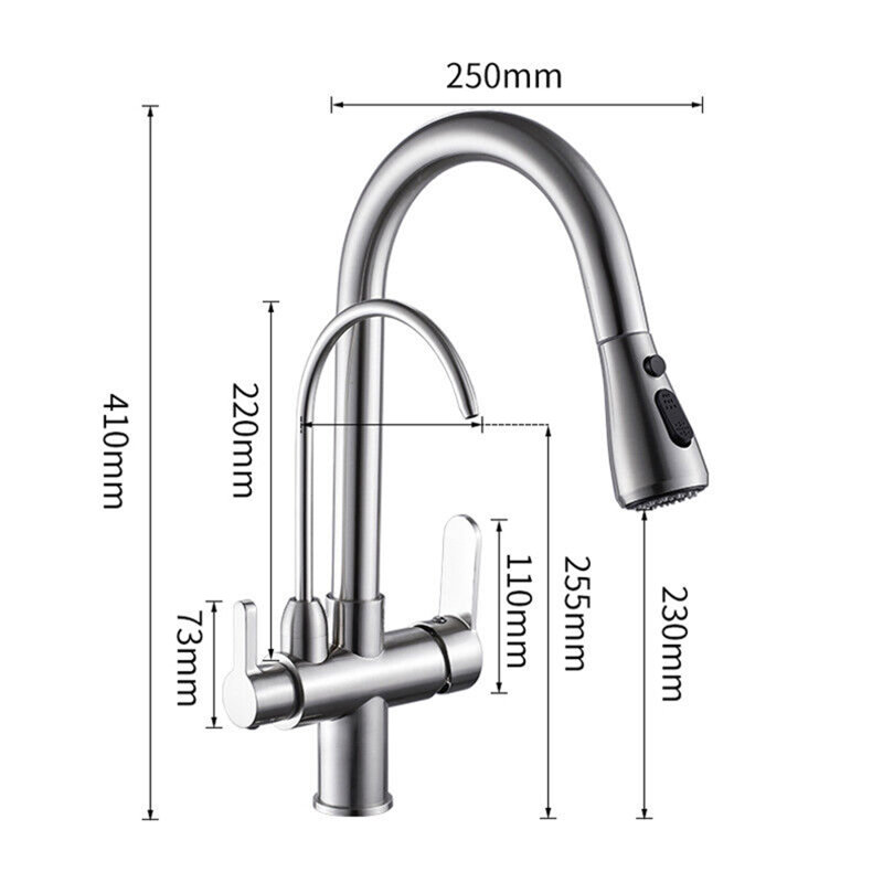 Senlesen Pull Out Kitchen Faucet, Brushed Nickel