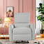 Fauteuil inclinable à bascule pivotant à 270 ° en cuir Pu-1318170579