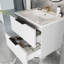 Meuble-lavabo 24 po avec lavabo en céramique - meuble-lavabo mural blanc-965920199-965920200