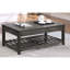 Table basse à plateau relevable gris
