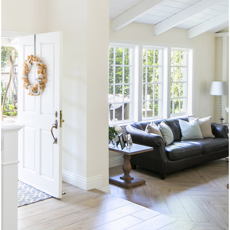 Titus 8" x 36" Porcelain Wood Look Wall & Floor Tile, Camel