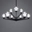 Lustre 9 lumières DEL Double Bubble-69527092