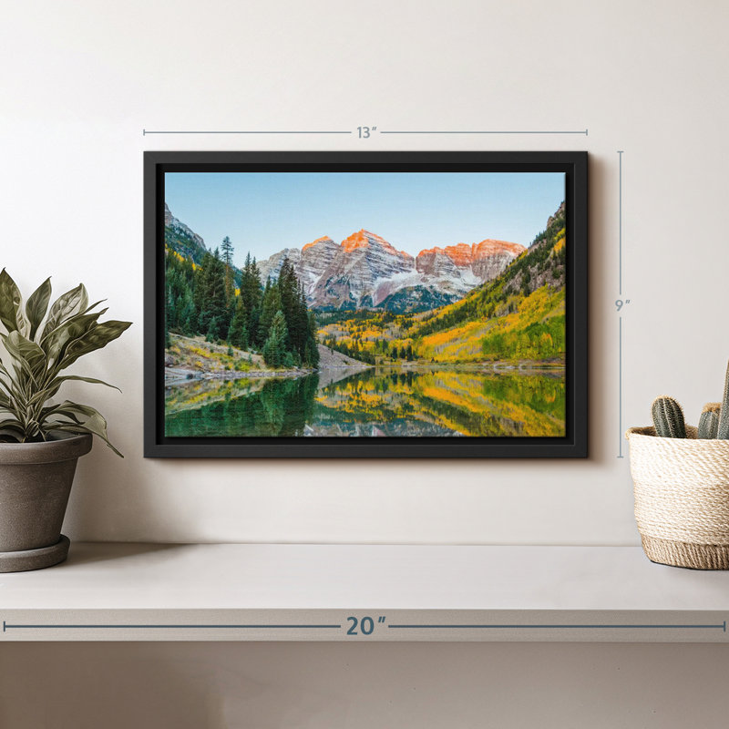 Impression sur toile Maroon Bell In Autumn, H 9 po x l 13 po