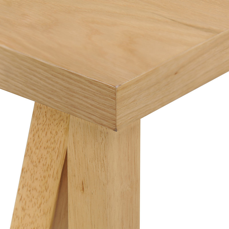 Ensemble de salle à manger 7 pièces, Chêne naturel, Thé vert
