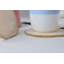 Ensemble de sous-verres ronds en résine bleue avec support-92424409-92424410