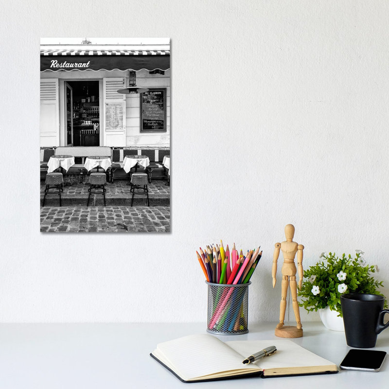 French Restaurant by Philippe Hugonnard - Wrapped Canvas Print, 20.32 cm H x 30.48 cm W