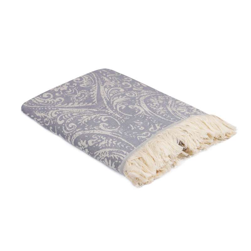 Serviette de plage 100% coton Lawlor, Bleu