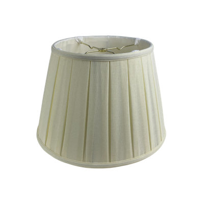 Royal Designs, Inc. BSO-724-18LNEG, abat-jour empire de base à plis anglais, 11 x 18 x 12, coquille d'œuf en lin