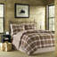 Cozy Reversible Microfiber Bedding Set, Rustic Plaid Style For Home Comfort